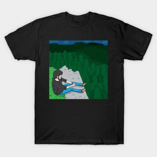 Looking over the mountains T-Shirt